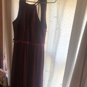 Burgundy long dress